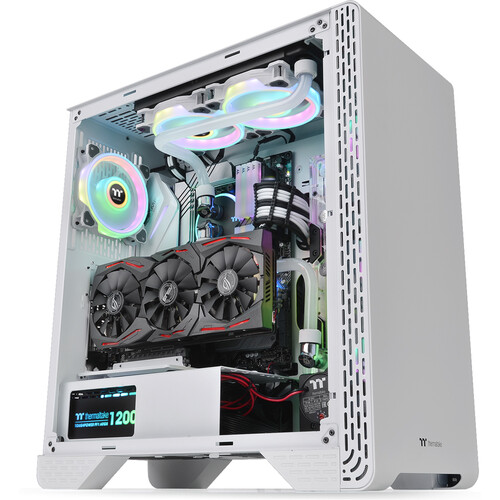 Thermaltake S300 Tempered Glass Mid-Tower Case (Snow)