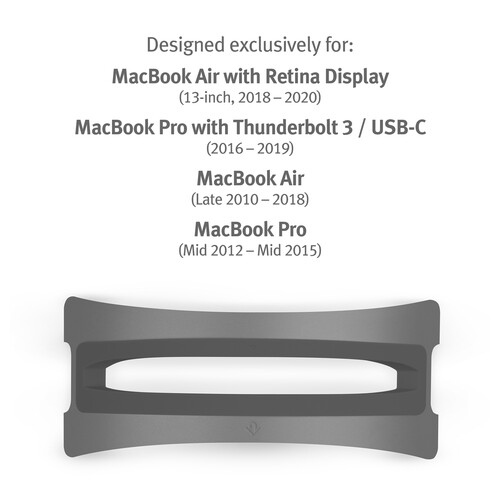 Twelve South BookArc Vertical Desktop Stand for MacBook Pro and Air (Space Gray)