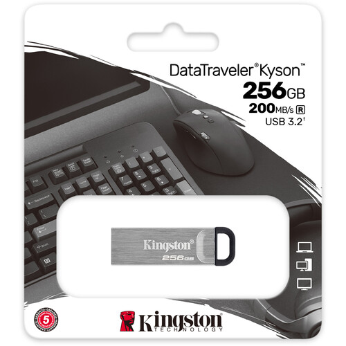 Kingston 256GB DataTraveler Kyson USB 3.2 Gen 1 Flash Drive