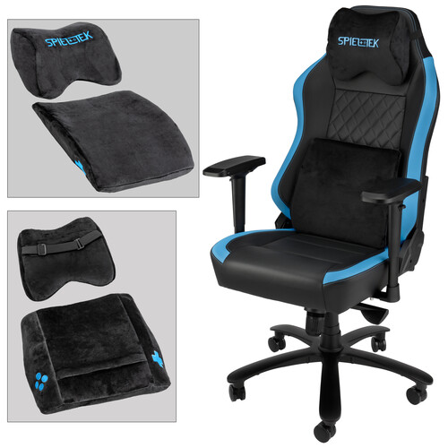 Spieltek 300 Series Gaming Chair (Black/Blue)