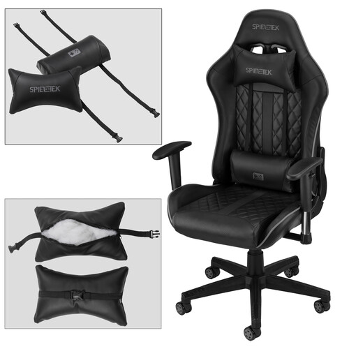 Spieltek 100 Series Gaming Chair (Black & Gray)