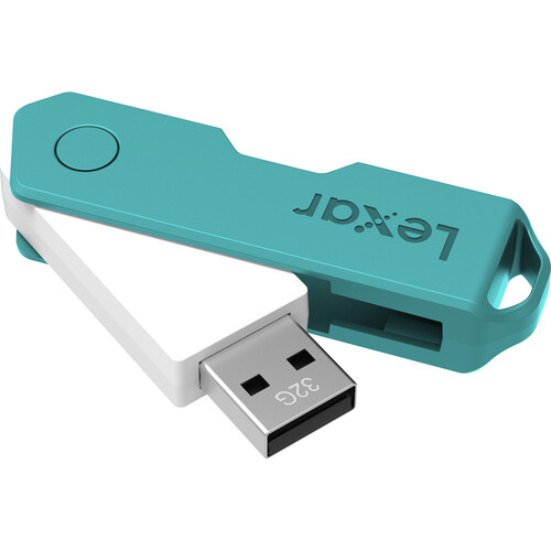 Lexar 32GB JumpDrive TwistTurn2 USB Flash Drive (Teal)