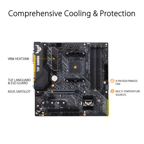 ASUS TUF Gaming B450M-Plus II AM4 Micro-ATX Gaming Motherboard