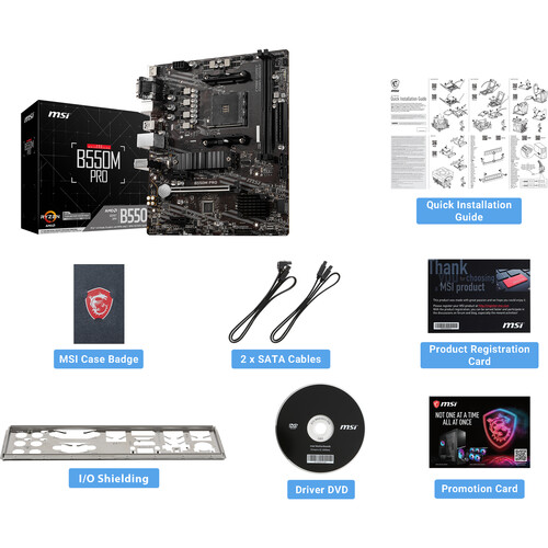 MSI B550M PRO Mini-ATX Motherboard