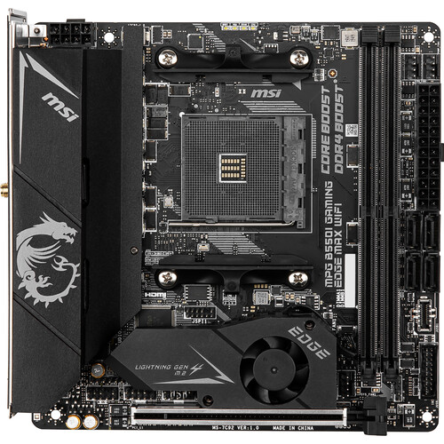 MSI MPG B550I Gaming Edge Max Wi-Fi AM4 Mini-ITX Motherboard