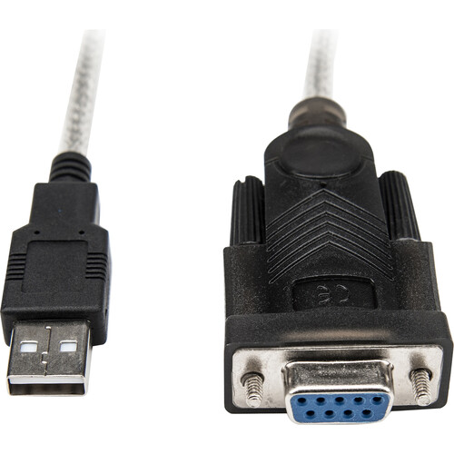 Rocstor USB 2.0 Type-A to RS-232 DB9 Serial Null Modem Adapter Cable (5')