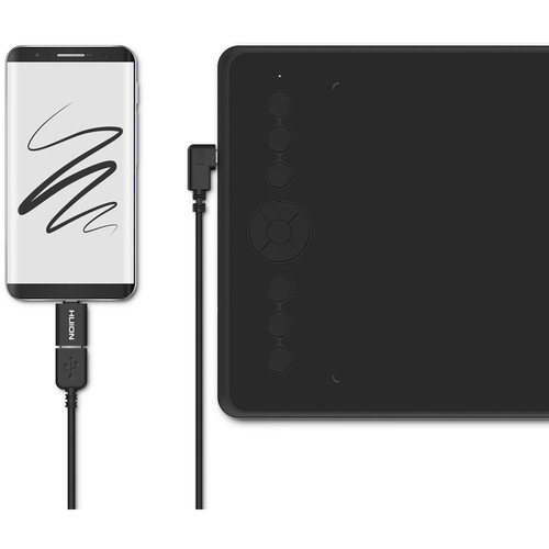 Huion Inspiroy Ink H320M Dual-Purpose Graphic Drawing Pen Tablet (Quartz Black)