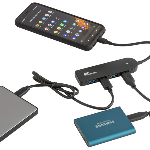 Xcellon 4-Port Slim USB 3.1 Gen 1 Type-C Hub