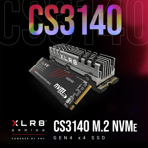 PNY Technologies 1TB CS3140 M.2 NVMe Internal SSD with Heatsink