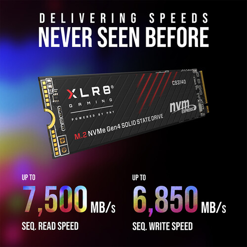 PNY Technologies 1TB CS3140 M.2 NVMe Internal SSD with Heatsink