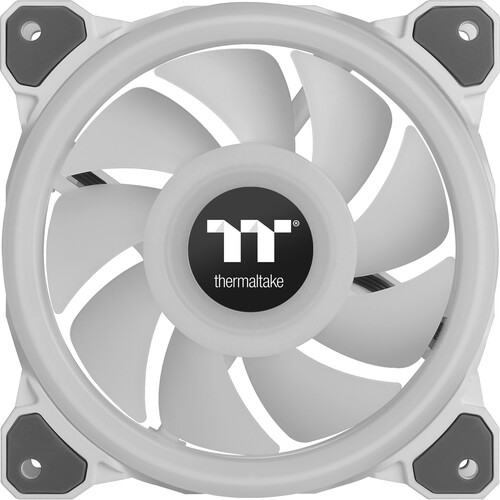 Thermaltake Riing Quad 12 RGB 120mm PWM Radiator Fan TT 3-Pack (White)