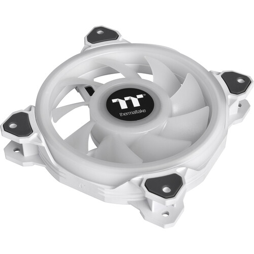 Thermaltake Riing Quad 12 RGB 120mm PWM Radiator Fan TT 3-Pack (White)