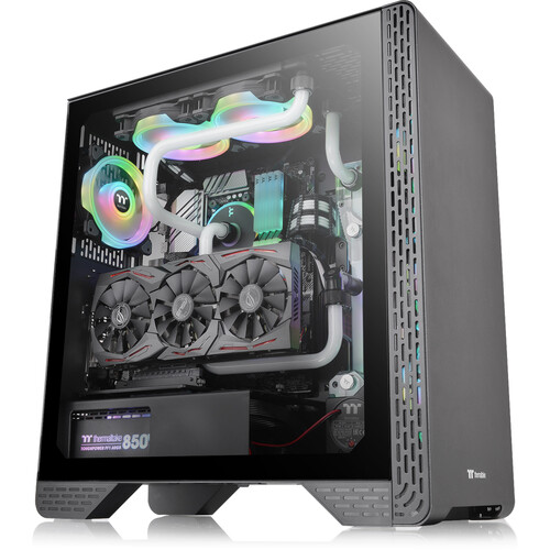 Thermaltake Riing Quad 12 RGB 120mm PWM Radiator Fan TT 3-Pack (White)