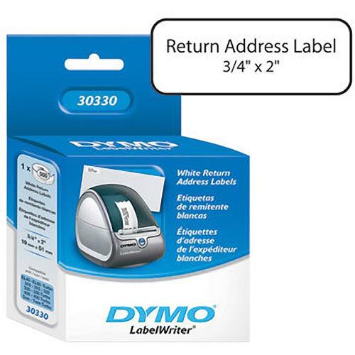 Dymo Return Address Labels (3/4 x 2")