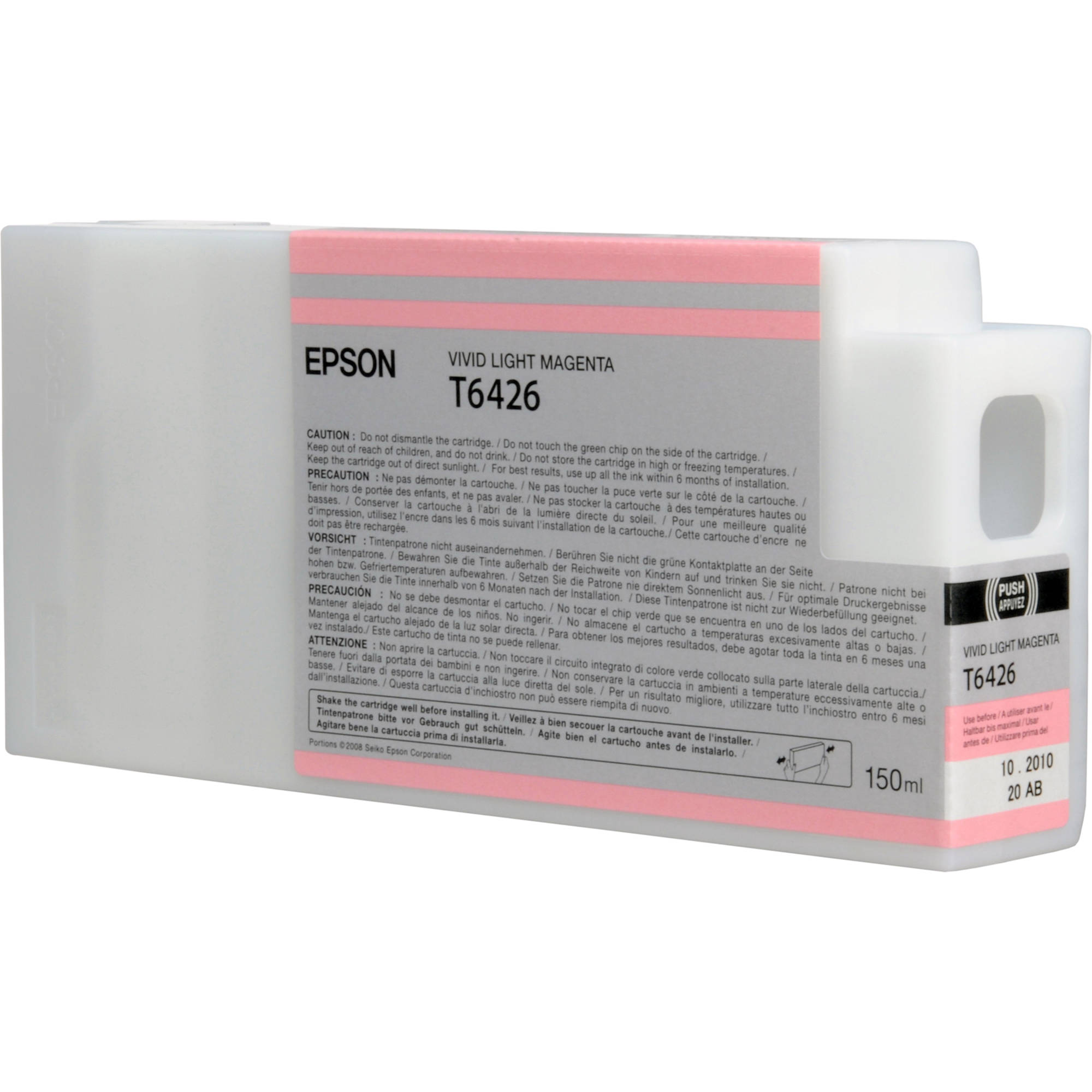 Epson T642600 Vivid Light Magenta UltraChrome HDR Ink Cartridge (150 mL)