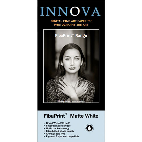 Innova FibaPrint White Matte Inkjet Photo Paper (280gsm) 17x22" - 50 Sheets