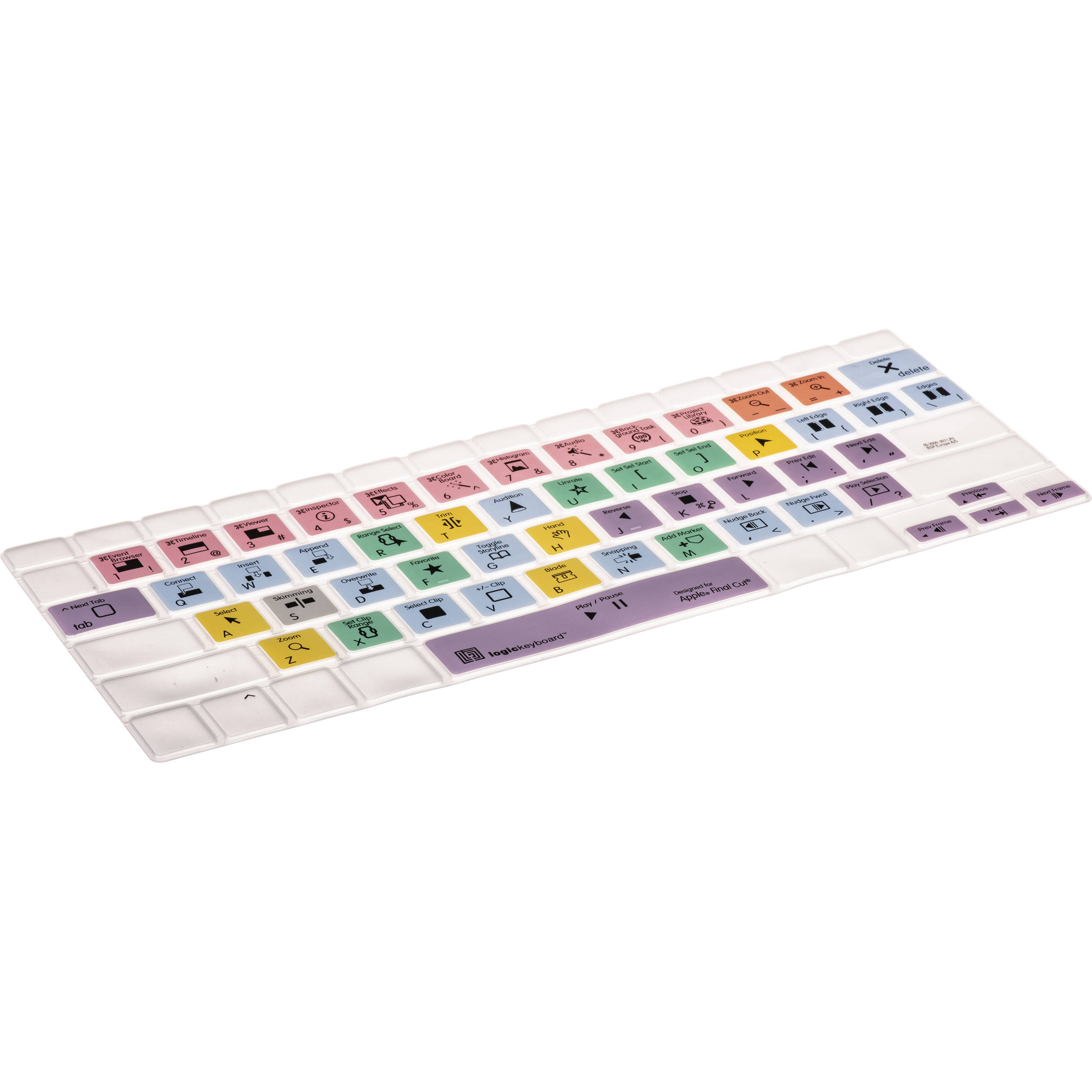 LogicKeyboard LogicSkin Apple Final Cut Pro X Keyboard Cover for MacBook