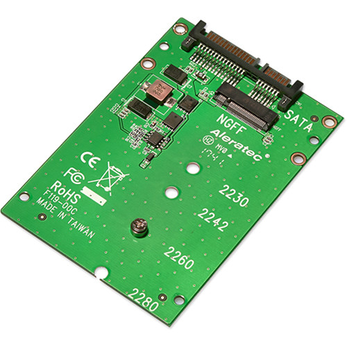 Aleratec M.2 NGFF SATA SSD to 2.5" SATA Adapter (2-Pack)