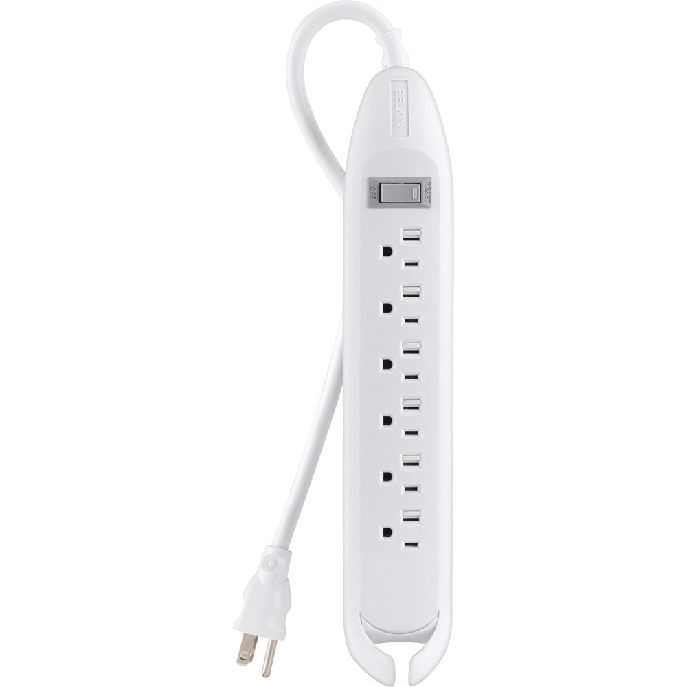 Belkin 6-Outlet Power Strip (White)