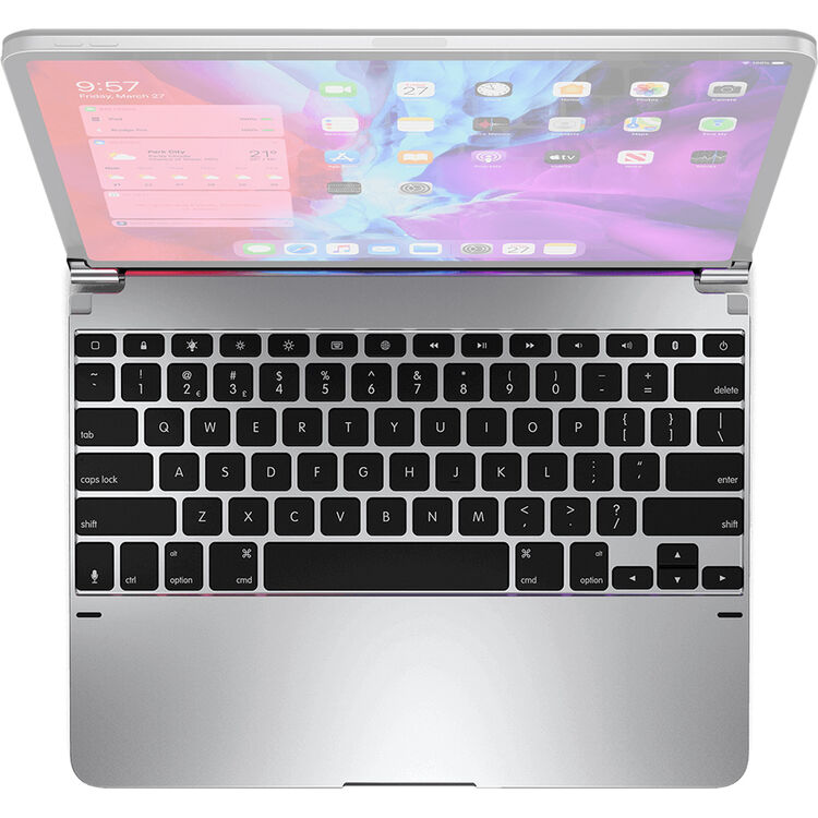 Brydge Pro Wireless Keyboard for 12.9" iPad Pro (2020 & 2018, Silver)