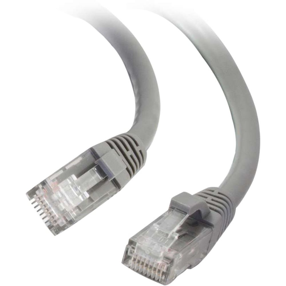 C2G RJ45 Male to RJ45 Male Cat 6 Snagless Patch Cable (30', Gray)