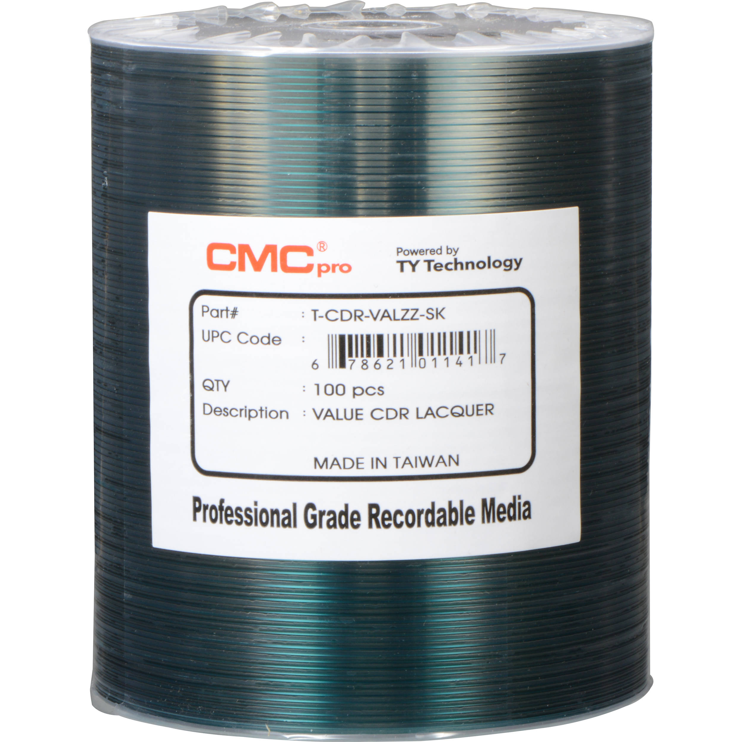 CMC Pro 700MB CD-R Value Shiny Silver 48x Discs (100-Pack)