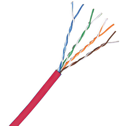 Comprehensive CAT5e 350 MHz Shielded Solid LAN Cable (1,000', Red)