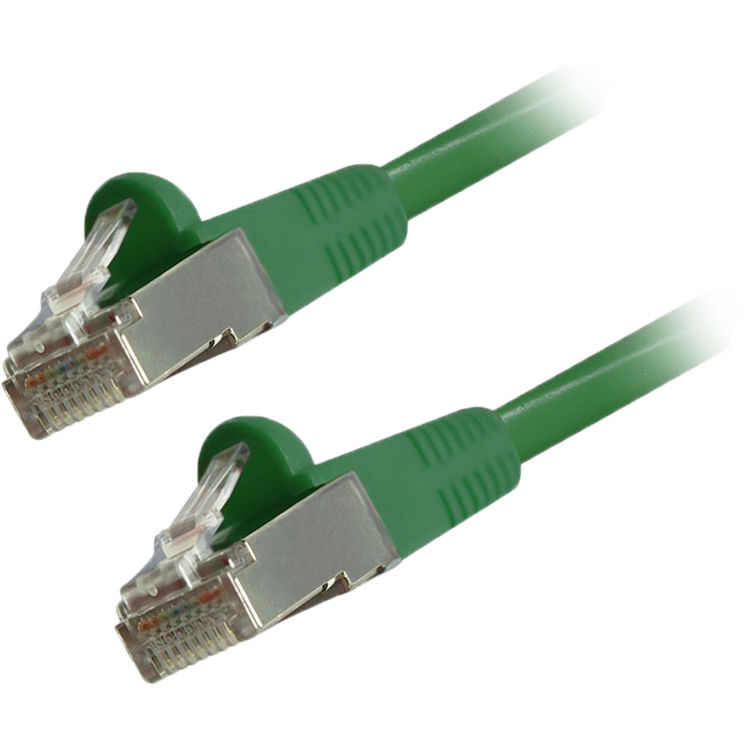 Comprehensive Cat 6 Snagless Shielded Ethernet Cable (5', Green)
