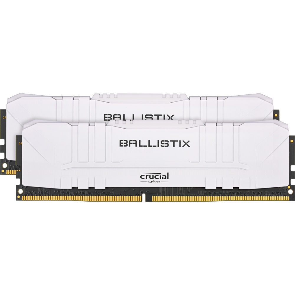 Crucial 16GB Ballistix DDR4 2666 MHz UDIMM Gaming Desktop Memory Kit (2 x 8GB, White)