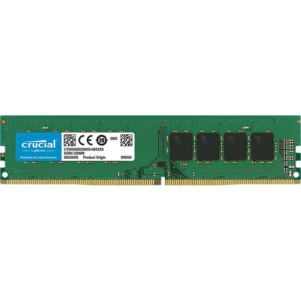 Crucial 4GB DDR4 2666 MHz 288-Pin SR x16 UDIMM Memory Module