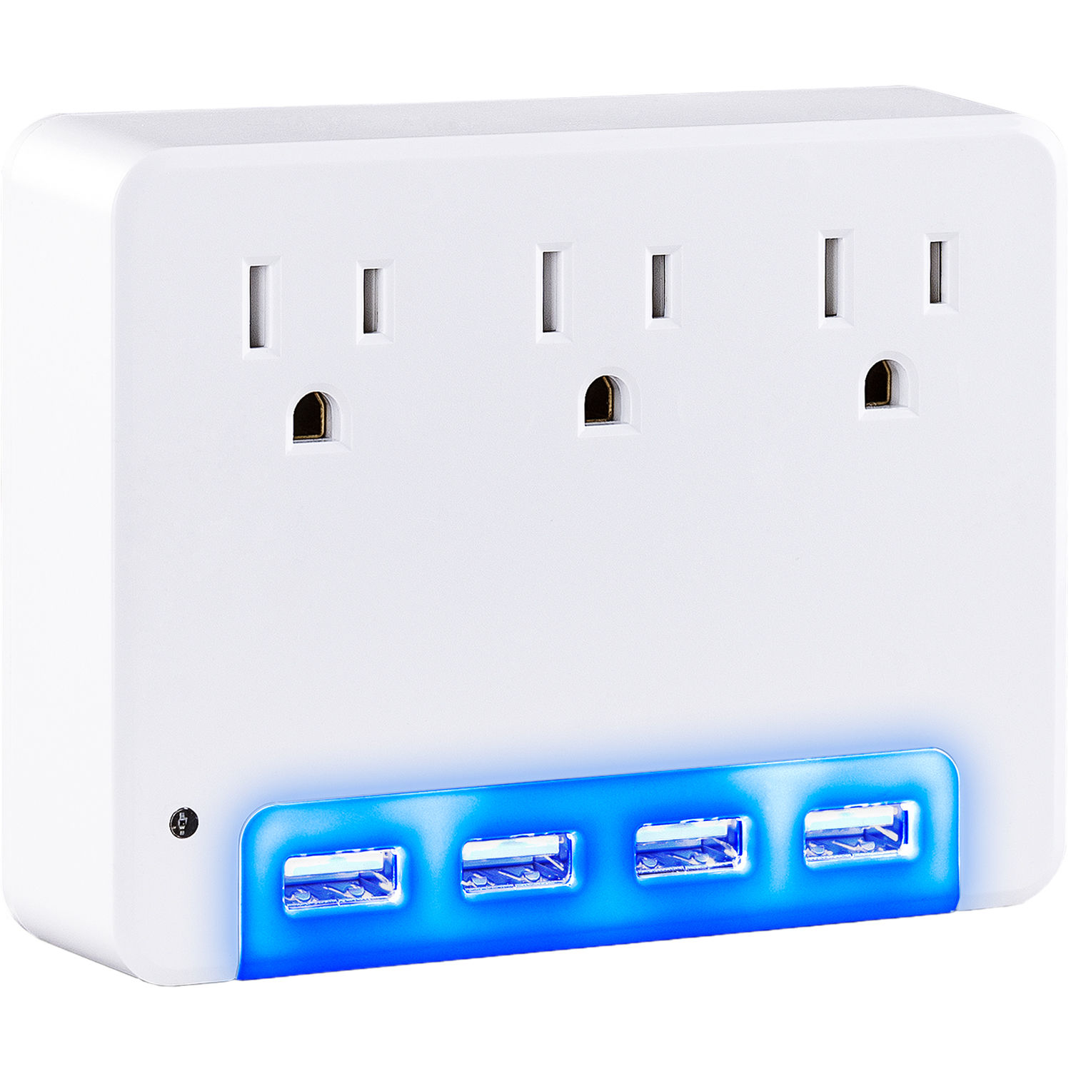CyberPower P3WUN 3-Outlet Adapter with Backlit USB (Tamper-Resistant/Night Light)