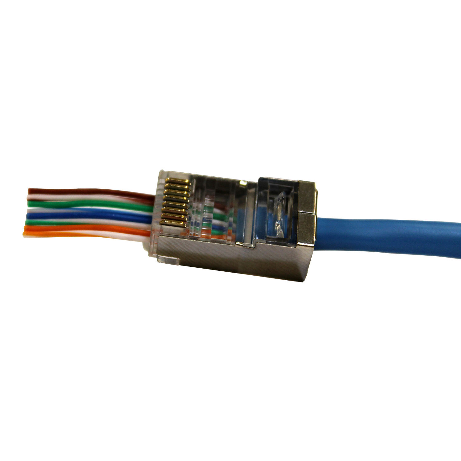 Eclipse Tools QuikThru RJ45 Cat5e/6 Shielded Internal Connector (10-Pack)