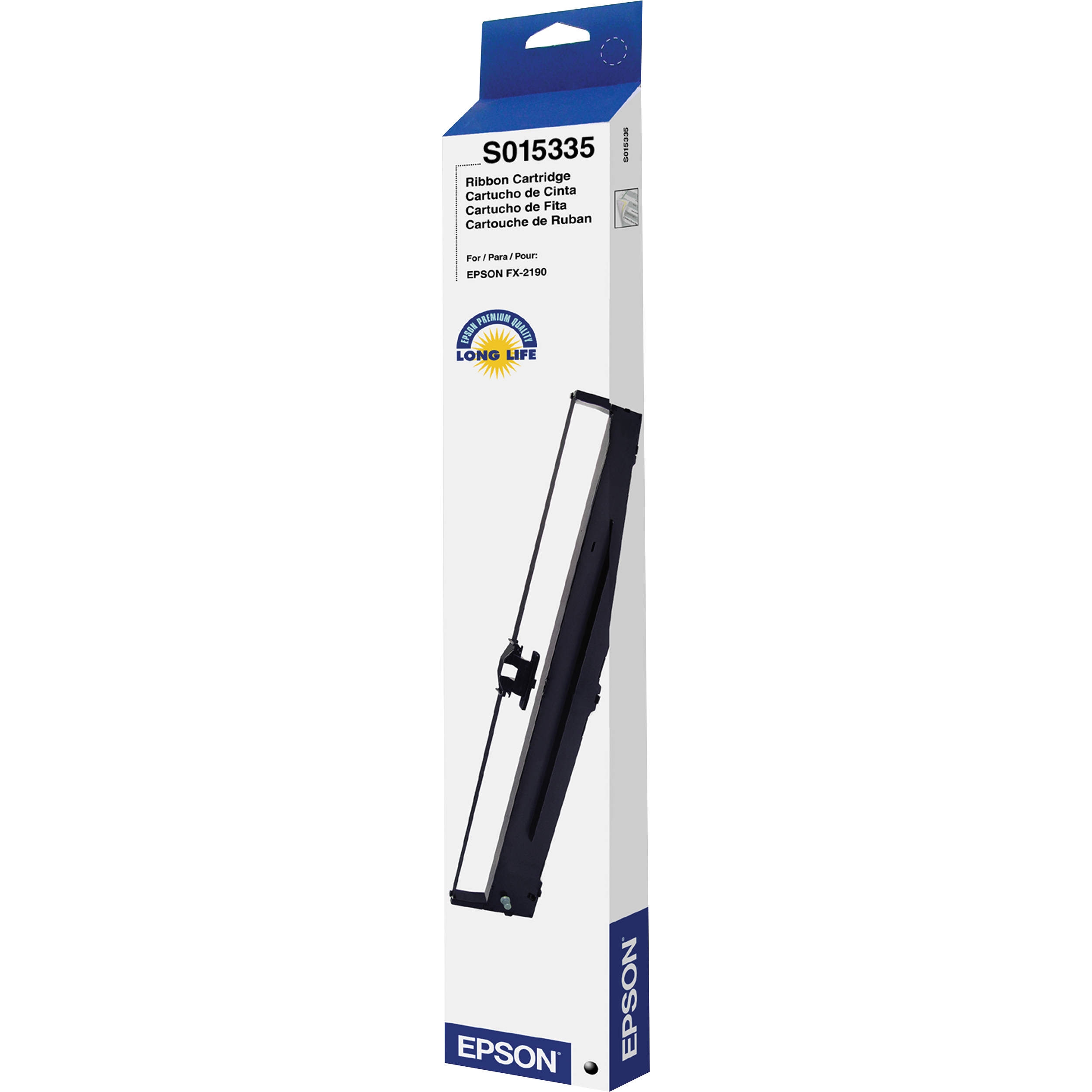 Epson S015335 Black Fabric Ribbon Cartridge