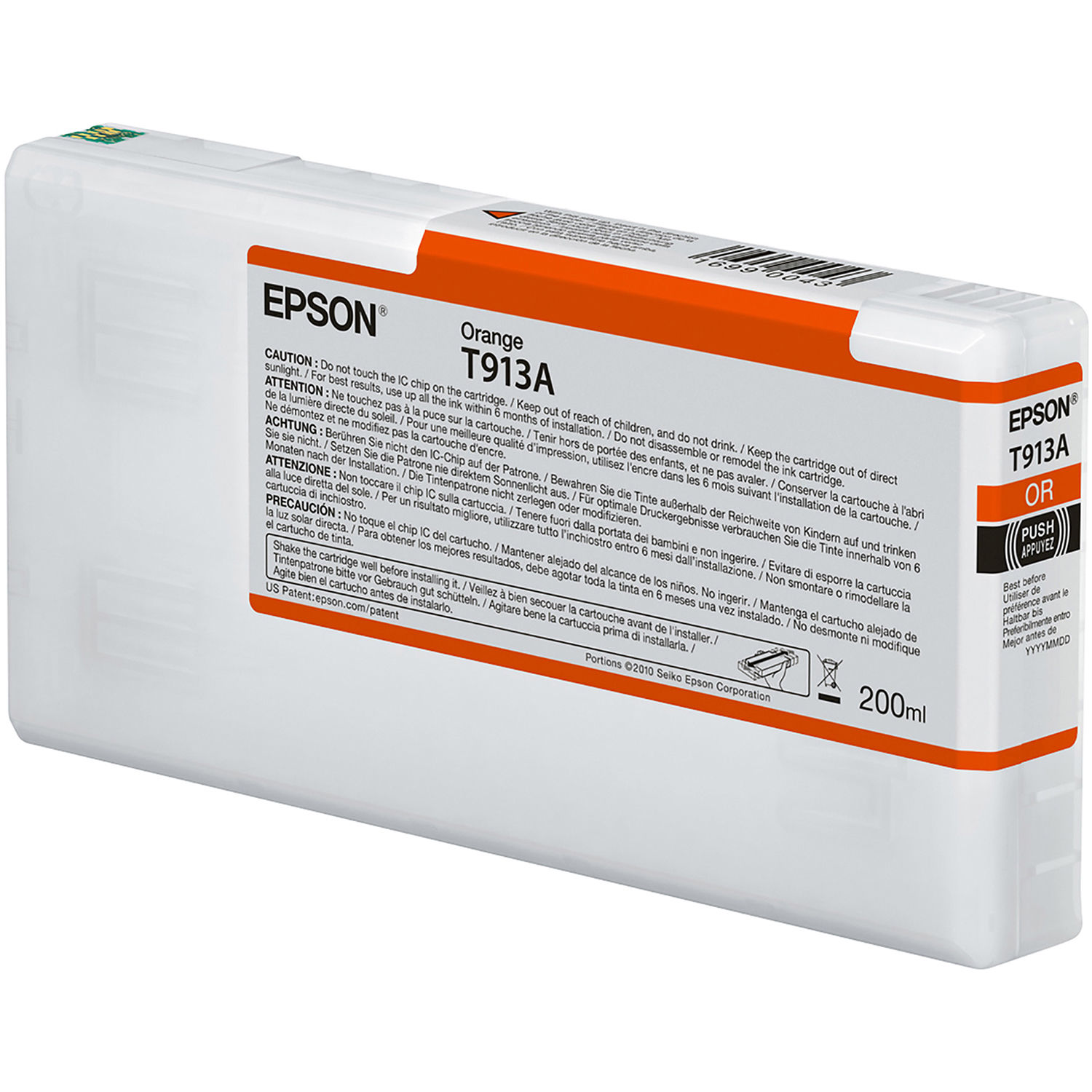 Epson T913A UltraChrome HDX Orange Ink Cartridge (200 mL)