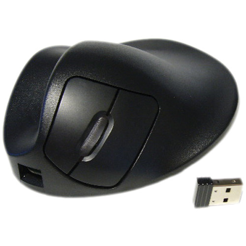 Hippus Wireless Light Click HandShoe Mouse (Left Hand, Small, Black)