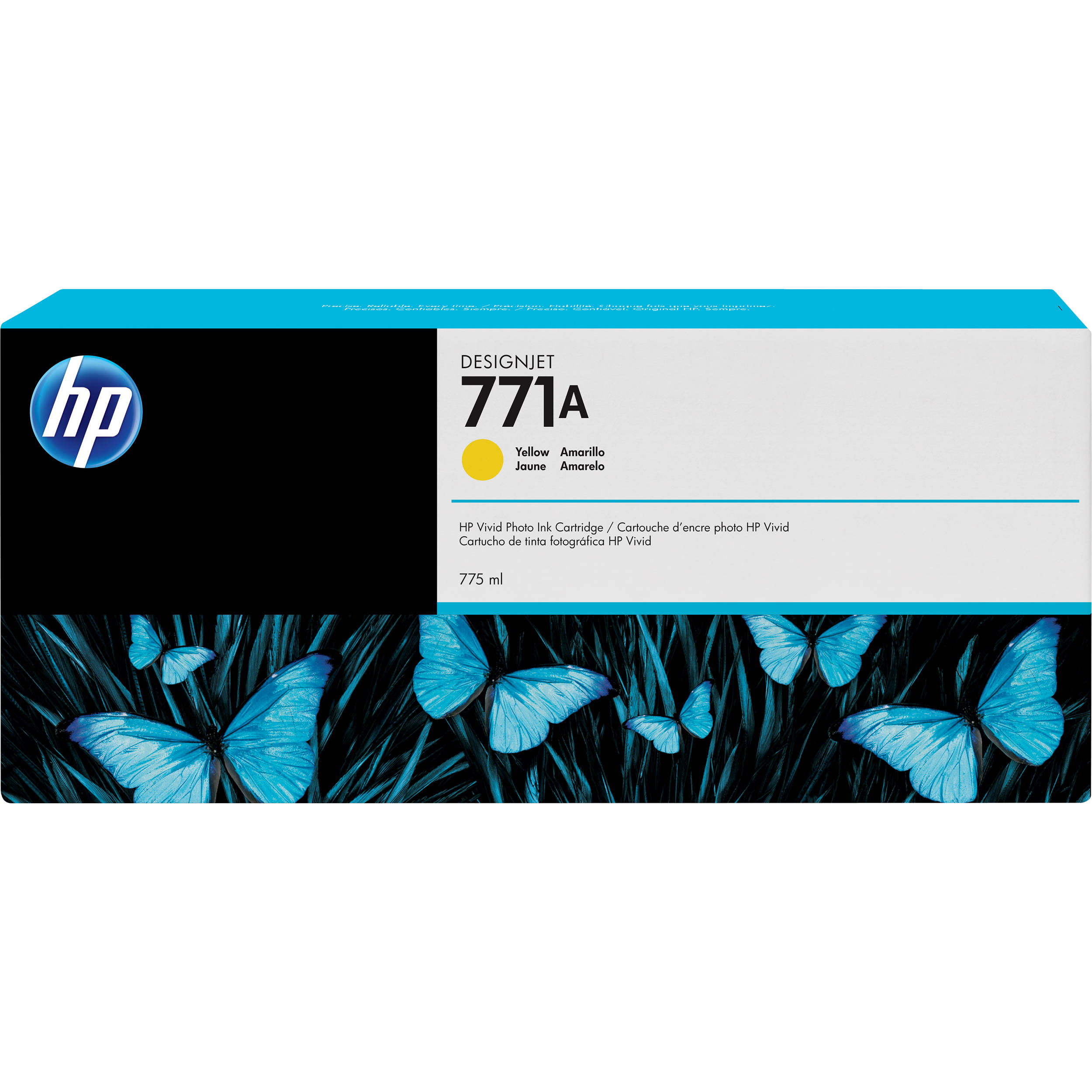 HP 771A DesignJet 775mL Yellow Ink Cartridge