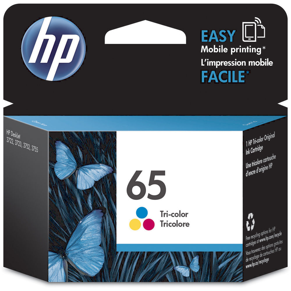 HP 65 Tri-Color Ink Cartridge