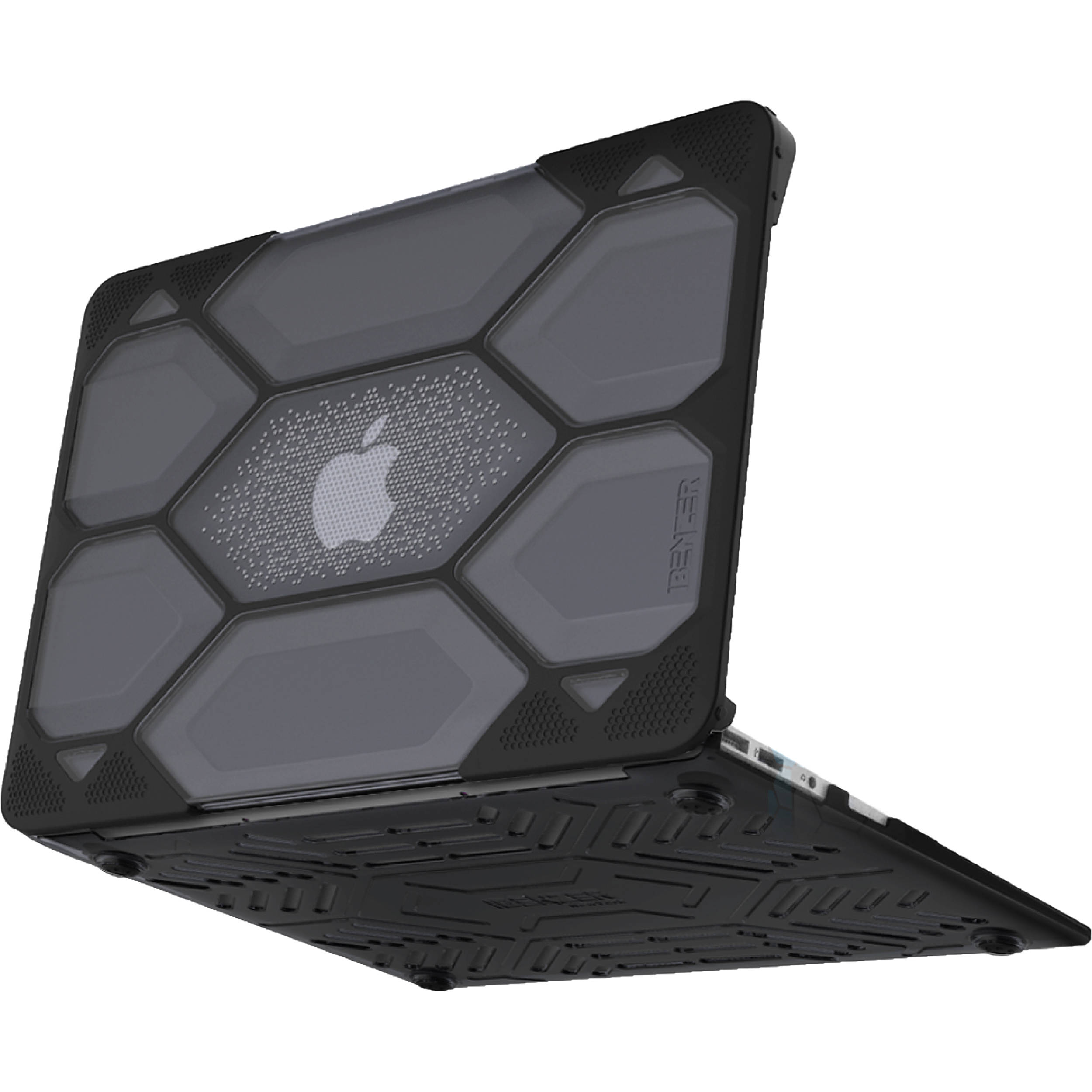iBenzer Hexpact Protective Case for 13.3" MacBook Air with Touch ID (Black)