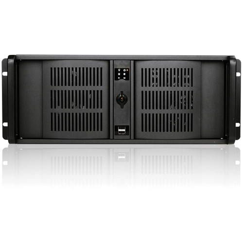 iStarUSA D-400S3 4U Ultra-Compact Rackmount Chassis (Black Bezel)
