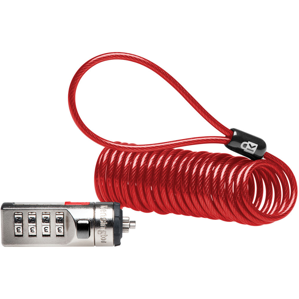 Kensington Portable Combination Laptop Lock (Red)