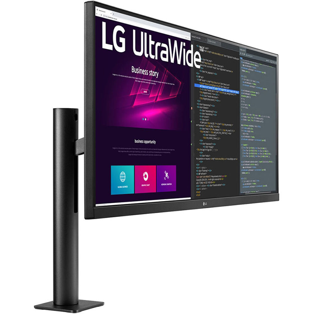 LG 34BN780-B 34" 21:9 UltraWide FreeSync WQHD HDR IPS Monitor with Ergonomic Stand