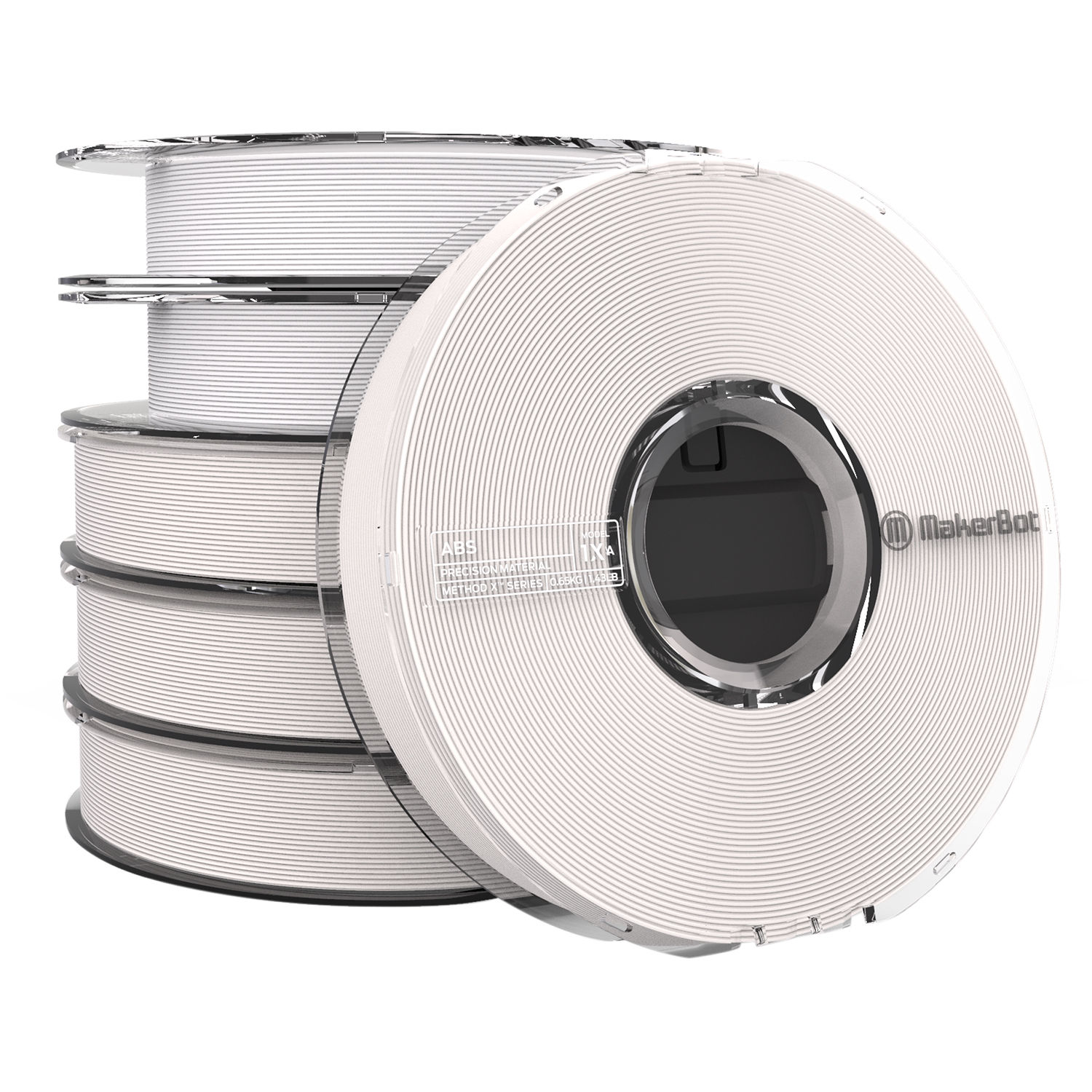 MakerBot METHOD X ABS and SR-30 Filament (White, 6-Pack)