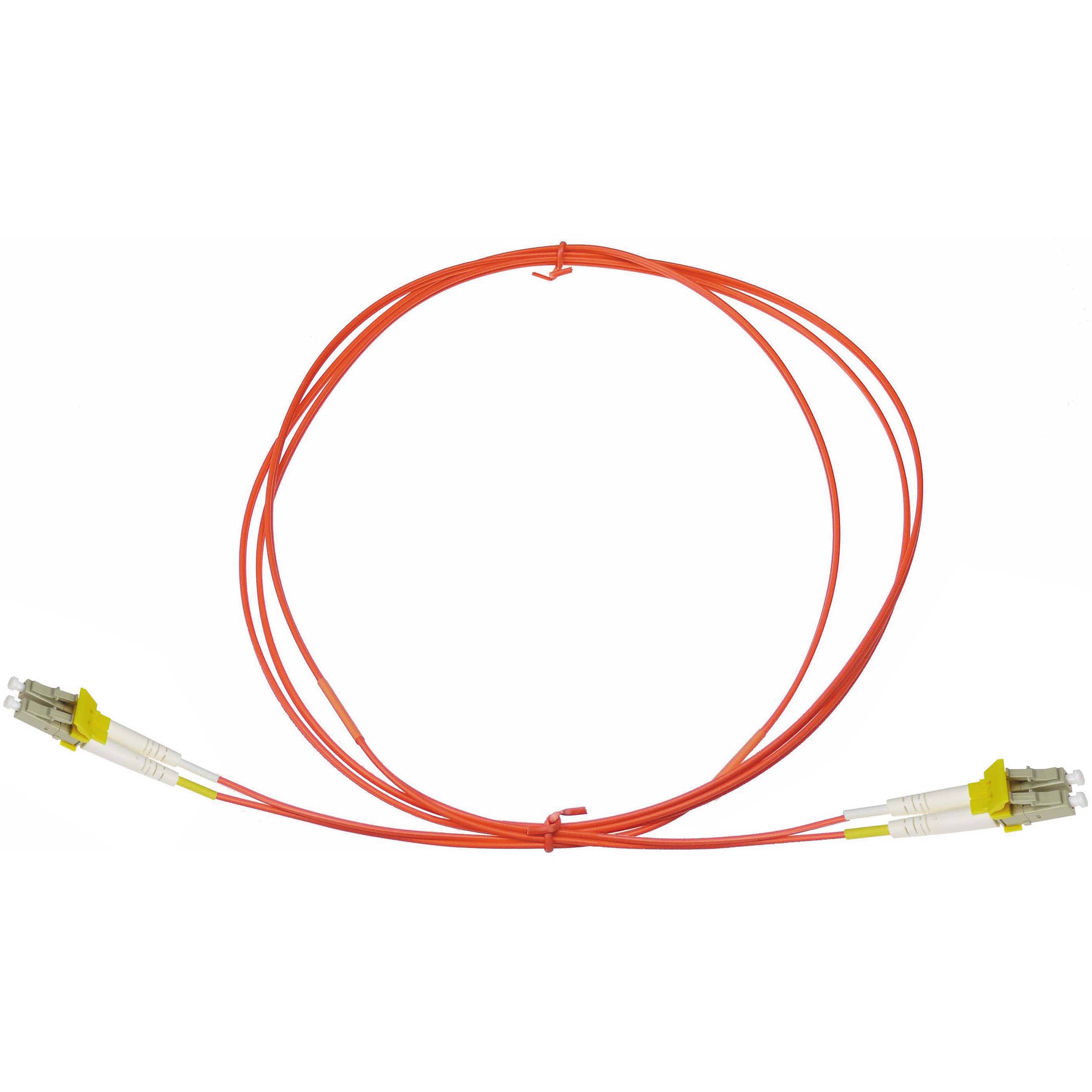 NTW net-Lock LC/LC Fiber Patch Cable OM1 Multimode 62.5/125 (6.6', Orange)