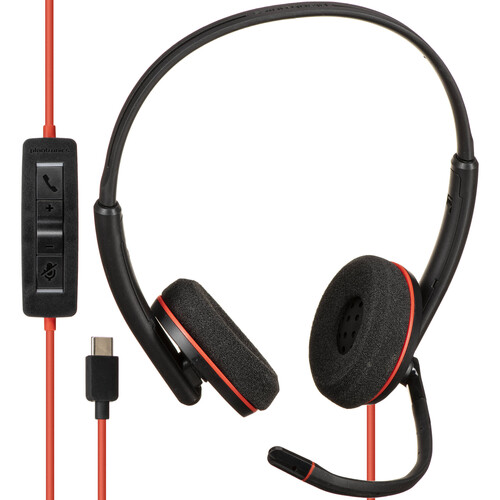 Plantronics Blackwire 3220 USB Type-C Corded Stereo UC Headset