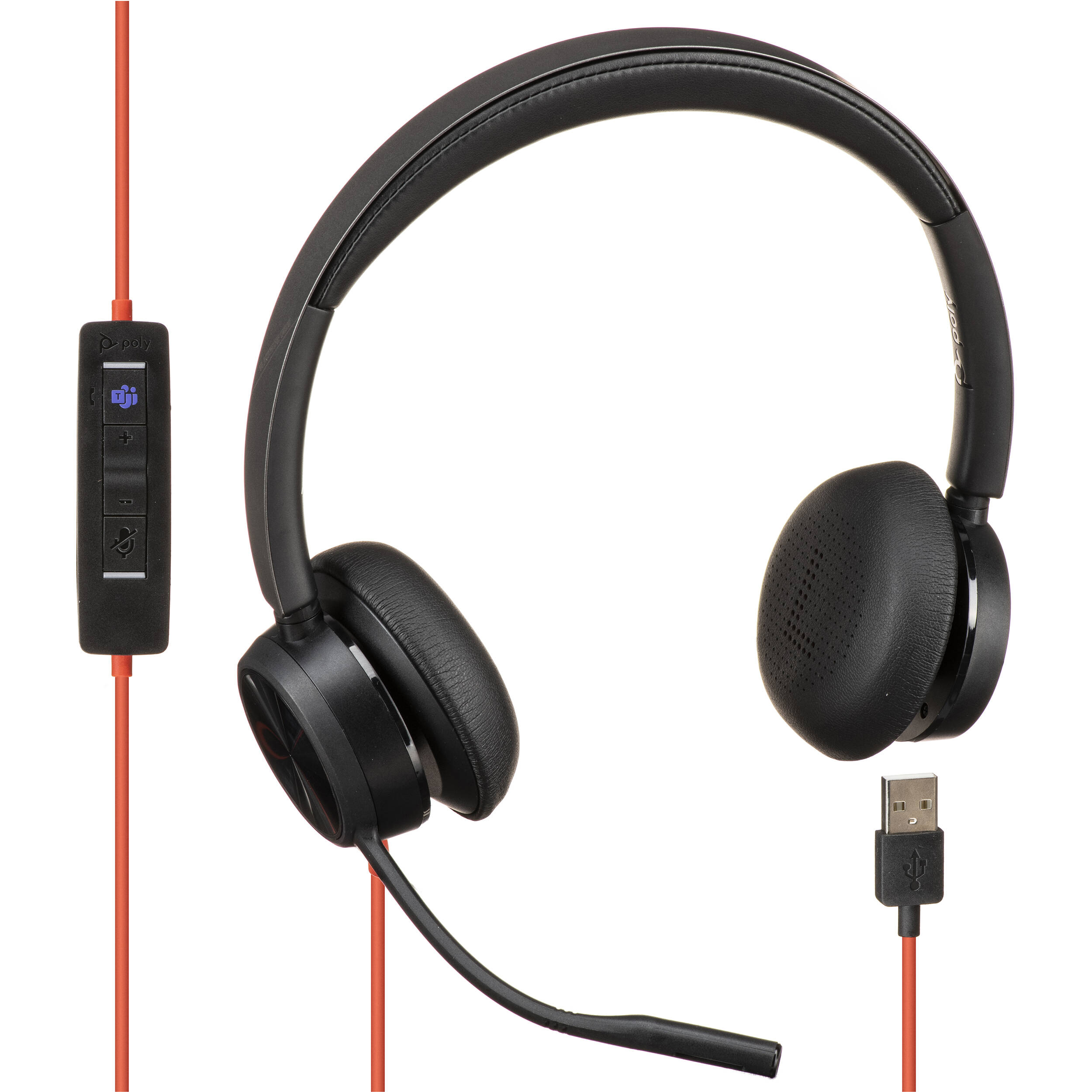Plantronics Blackwire 8225 On-Ear Stereo Headset (USB Type-A, Microsoft Teams)