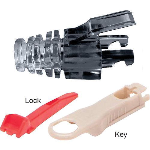 Platinum Tools EZ-DataLock Strain Relief Locks (Gray, Clampack of 20)