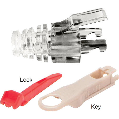 Platinum Tools EZ-DataLock Strain Relief Locks (White, Clampack of 20)