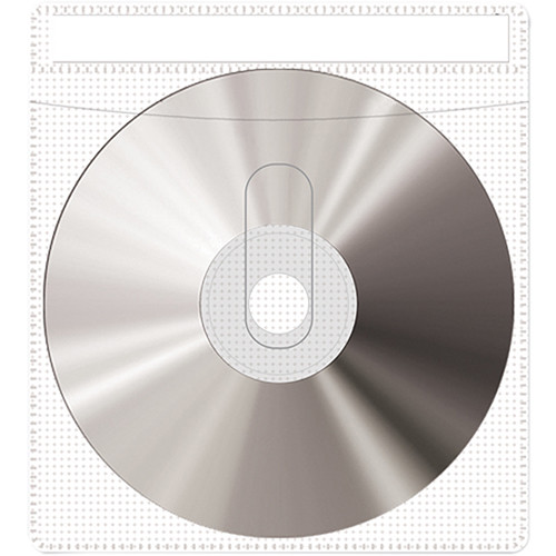 Print File CD or DVD Sleeves (10-Pack, White)