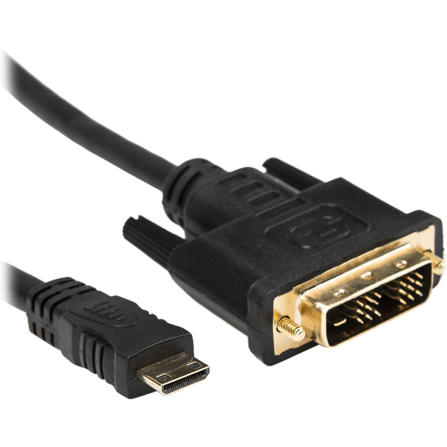 Rocstor Mini-HDMI Male to DVI-D Male Cable (10', Black)
