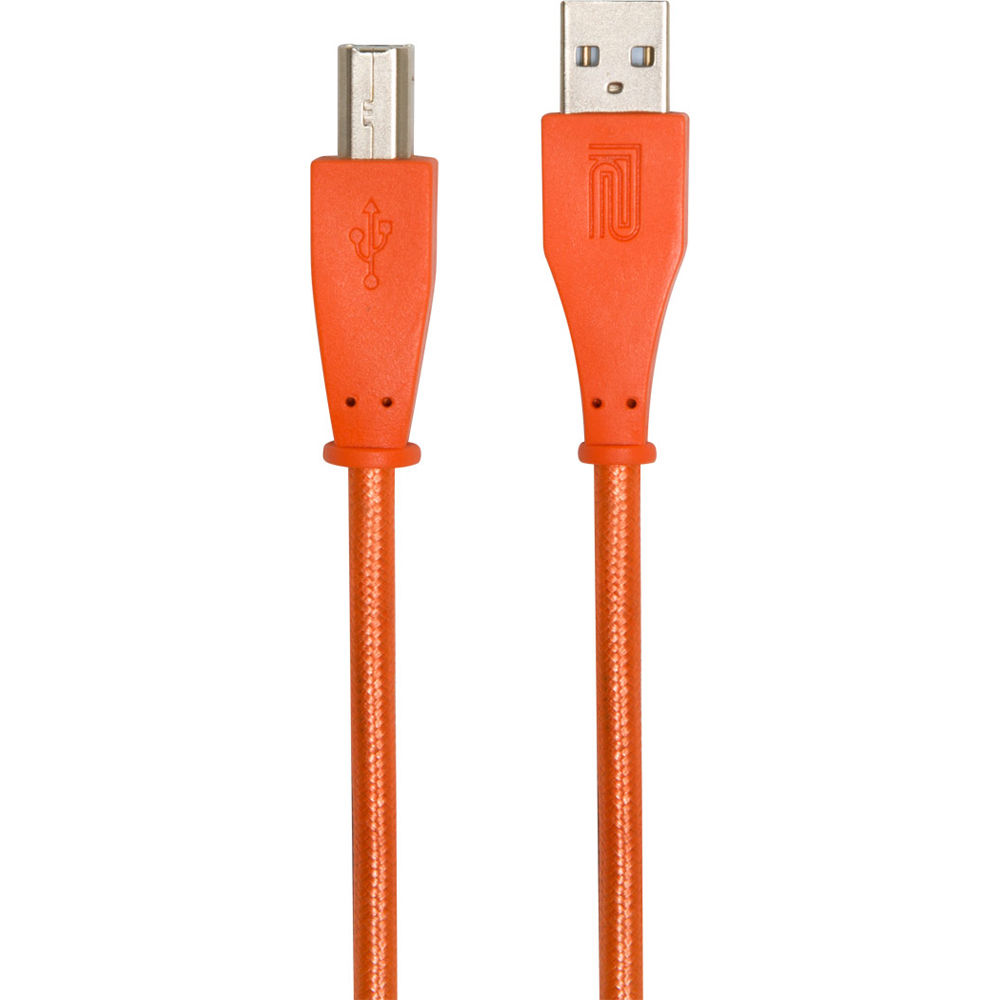 Roland RCC-3-UAUB Black Series USB Type-A to Type-B Cable (Orange, 3')